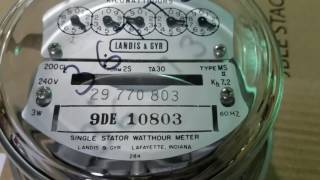 Landis And Gyr Type MS II 2s Electric Meter Overview [upl. by Sinnal]