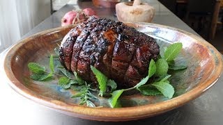 Roast Leg of Lamb with Pomegranate Garlic amp Herbs  Easter Lamb Recipe [upl. by Latea]