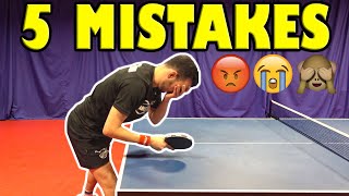 These 5 Mistakes Make You An Average Table Tennis Player [upl. by Maddock647]