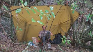 Bivy CAMPING in heavy RAIN [upl. by Lontson]