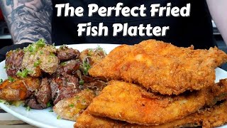 How To Fry Fish Like a Pro Plus My Favorite Potato Recipe Ever  Fathers Day Fish Fry [upl. by Annatnas]