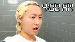 Bleaching my Hair for 24 HOURS All Nighter [upl. by Ardua]