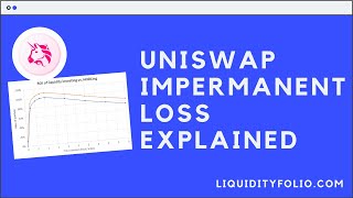 Uniswap impermanent loss explained [upl. by Ellerahc779]