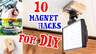 SUPER USEFUL MAGNET PROJECTS 🧲  For DIY amp Home [upl. by Nonek]