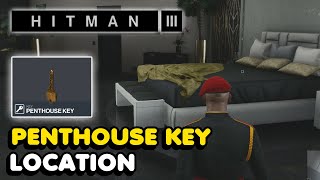 Hitman 3  Penthouse Key Location Key To The Sceptre Challenge [upl. by Bazluke]