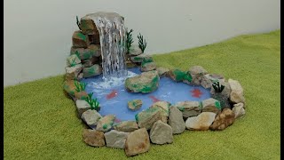 cascada miniatura con silicona caliente como hacer una cascada con silicona caliente [upl. by Isteb728]