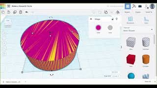 Creating Smooth Cylinders in Tinkercad [upl. by Kalila567]