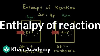 Enthalpy of reaction  Thermodynamics  AP Chemistry  Khan Academy [upl. by Litman]