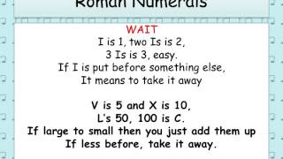 Roman Numerals Song [upl. by Najar]