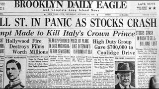 24th October 1929 Wall Street Crash begins on Black Thursday [upl. by Nairdna]