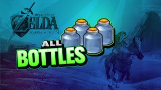 Zelda Ocarina of Time  All Bottles [upl. by Naols]