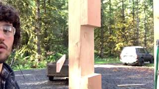 Timber Framing  Best Way to Notch a Post [upl. by Ludeman]