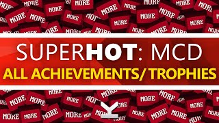 SUPERHOT Mind Control Delete  All Achievements  Trophies [upl. by Esinehc]