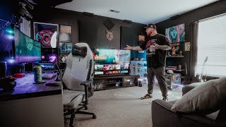 My DREAM Gaming Setup  Stream Room Tour [upl. by Acirred]