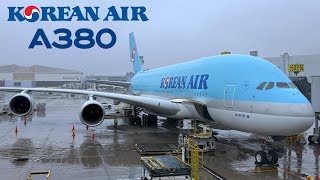 🇺🇸 Los Angeles LAX to Seoul ICN 🇰🇷 Korean Air Airbus A380  FULL FLIGHT REPORT Polar route [upl. by Joon163]