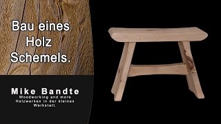 Holz Schemel selber bauen Der Hocker DIY step stool [upl. by Nnahtur]