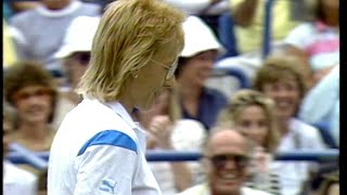 US Open Throwback Martina Navratilova vs Gabriela Sabatini 1987 US Open QFs [upl. by Eecram482]