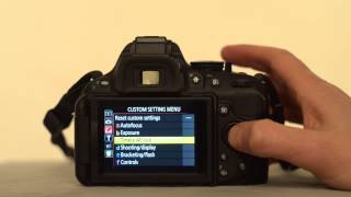 The Nikon D5200 Auto timer off setting  youtube [upl. by Assilla]