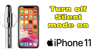 How to Turn off Silent mode on iPhone 11 Mute Switch [upl. by Arjun939]