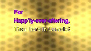 Camelot karaoke version [upl. by Mylan89]