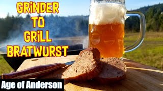 Homemade Bratwurst Grinder to Grill [upl. by Bresee]