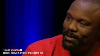 Wtf 🤣 Derek Chisora leaves Dillian Whyte stunned with laxative comment [upl. by Latta]