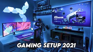 Gaming Setup  Room Tour  2021  Ultimate Small Room Setup [upl. by Renrut]