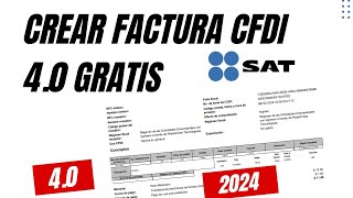 Generar Factura 40  SAT 2025 [upl. by True]