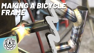 Manufacturing a Bicycle Frame Crazy BRAZING skills [upl. by Steward747]