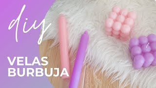 Como hacer VELAS VIRALES con este TUTORIAL  Bubbles CUBE DIY [upl. by Drahcir]