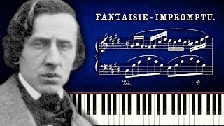 Chopin  FantaisieImpromptu  Piano Tutorial [upl. by Barlow]