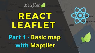 How to integrate open street maps in react using leaflet and maptiler  React Leaflet  Part 1 [upl. by Shore]