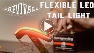 Flexible Brake and Turn Signal LED  Revival Cycles Tech Talk [upl. by Adnaram972]