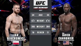 Jan Błachowicz vs Jared Cannonier Full Fight [upl. by Abebi]