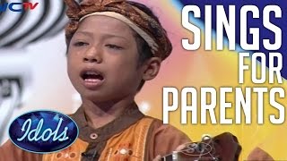 Boy Sings His Heart Out For Parents  Emotional Performance On Indonesian Idol Junior [upl. by Illak]