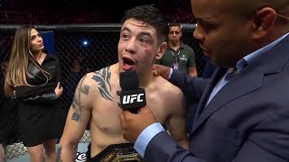 Brandon Moreno Octagon Interview  UFC 283 [upl. by Neladgam846]