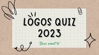 Logos Quiz 2023 Questions amp Answers  Prabhashakan 27 [upl. by Ahsyen765]