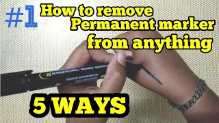 how to remove permanent marker [upl. by Aihsenyt43]