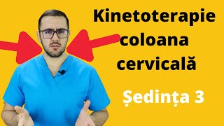 4 exerciții de kinetoterapie pentru coloana vertebrală cervicală  Exerciții de izometrie [upl. by Harrington38]