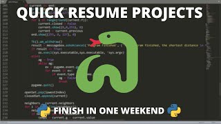 Python Resume Projects  You Can Finish in a Weekend [upl. by Warner]