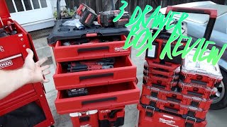 Milwaukee Tool 3 Drawer Packout What Fits in the BOX 48228443 [upl. by Darius]