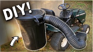 DIY Leaf Bagger  Ride on Lawnmower Hack [upl. by Natsyrk203]