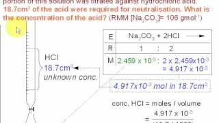 3 Titration Calculations Sodium Carbonate [upl. by Einad]