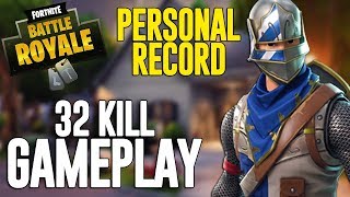 32 Kill Solo Squads Fortnite Battle Royale Gameplay  Ninja [upl. by Azar27]