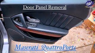 Maserati Quattroporte Door Panel Removal  MrCarMAN [upl. by Ilyk509]