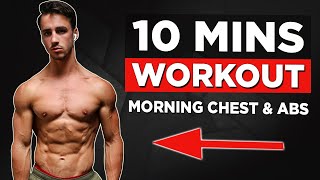 10 MIN HOME CHEST amp ABS WORKOUT NO EQUIPMENT [upl. by Tan]