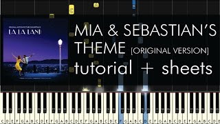 Mia amp Sebastians Theme  Piano Tutorial  How to Play  Original Version  Sheets [upl. by Negrom]