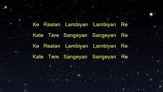 Raataan Lambiyan  Shershaah Karaoke Version [upl. by Adyan394]