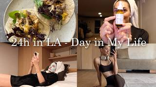 24 Hours in Los Angeles A Day in My Life Night Time Skincare Routine  What I Eat [upl. by Goldwin]