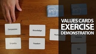 Values Cards exercise demonstration [upl. by Mcdermott]